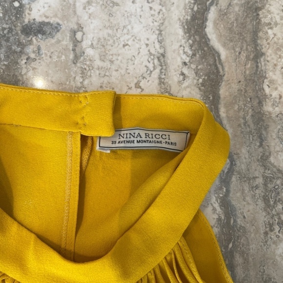 NINA RICCI TIE NECK TOP BLOUSE - Picture 7 of 10